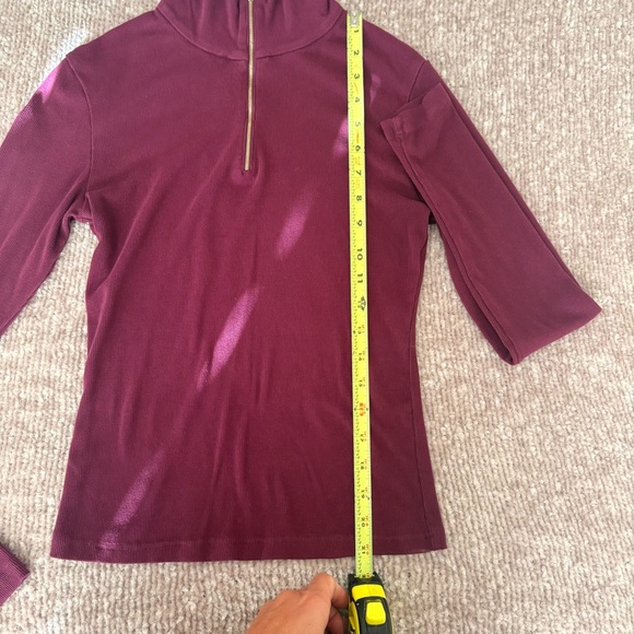 OGL Move Plum Long Sleeve Quarter Zip - Picture 7 of 7